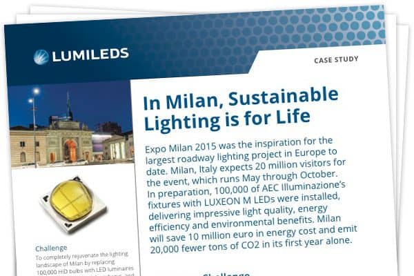 Case Study Download: In Milan, Sustainable Lighting is for Life