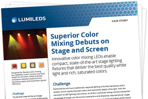 Case Study Download: Superior Color Mixing Debuts on Stage and Screen
