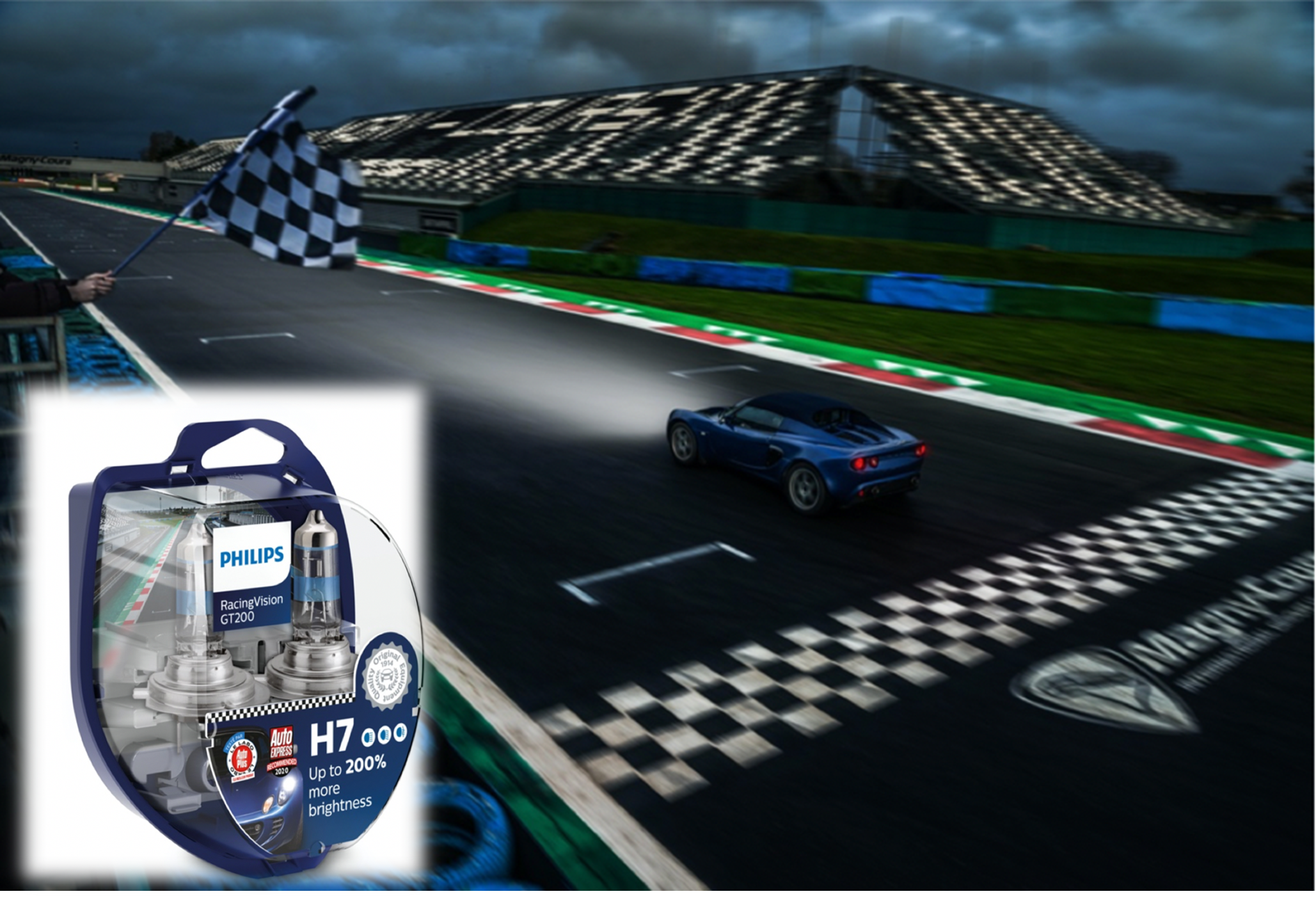 Philips RacingVision GT200% vs RacingVision+150% 