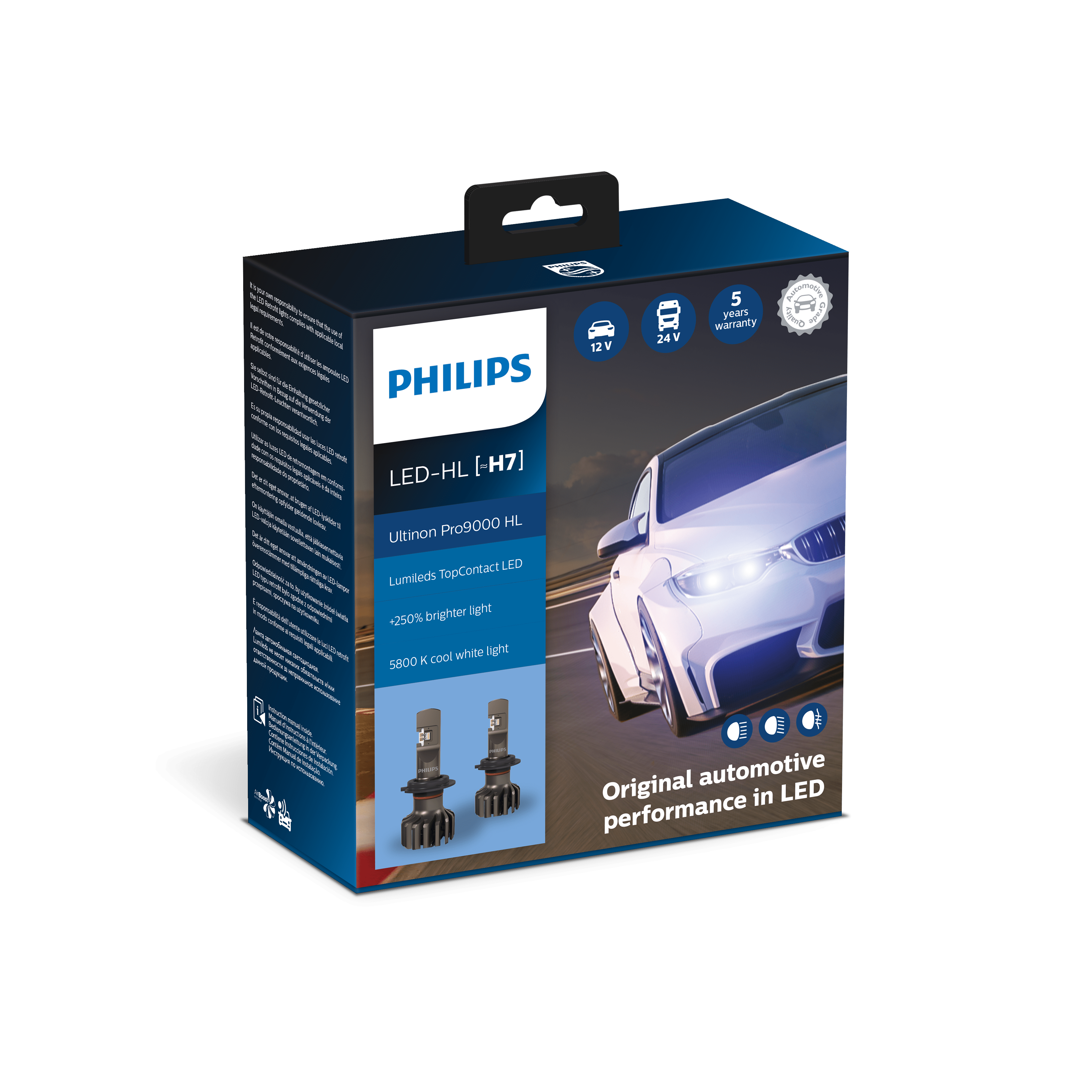Ampoule PHILIPS H4 Vision 12V +30% - 1 pce 